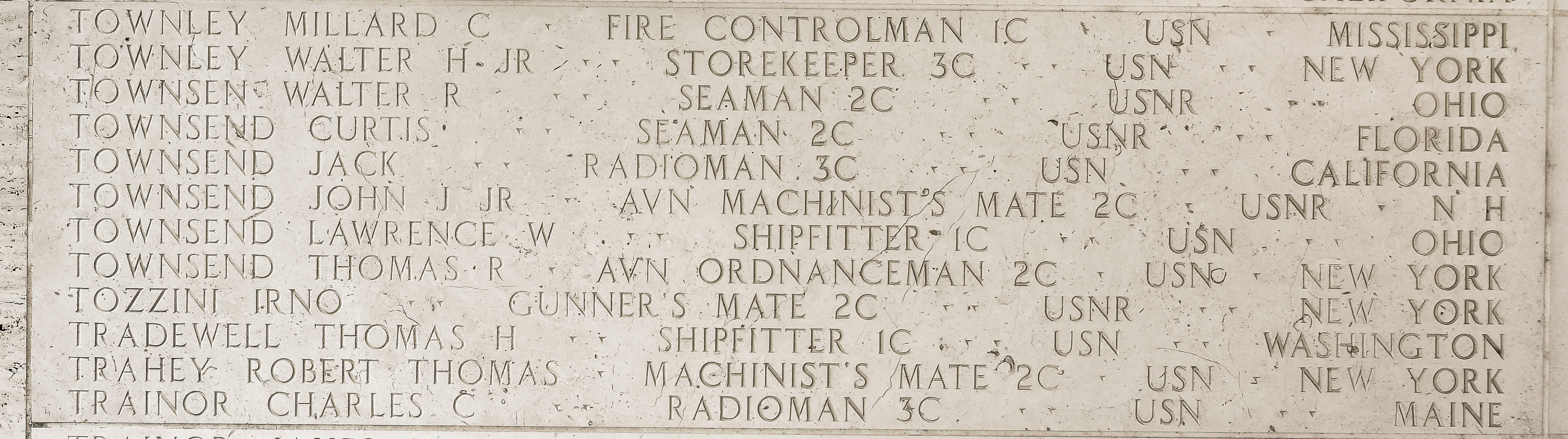 Millard C. Townley, Fire Controlman First Class